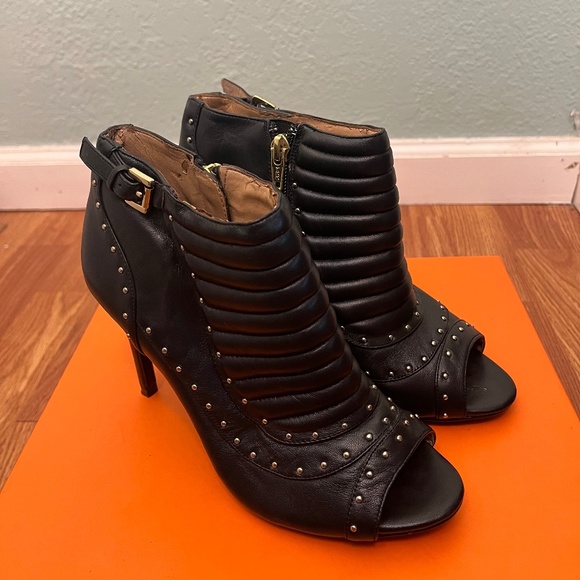 Banana Republic Shoes - Banana Republic bootie with silver studs - size 6.5 black rocker